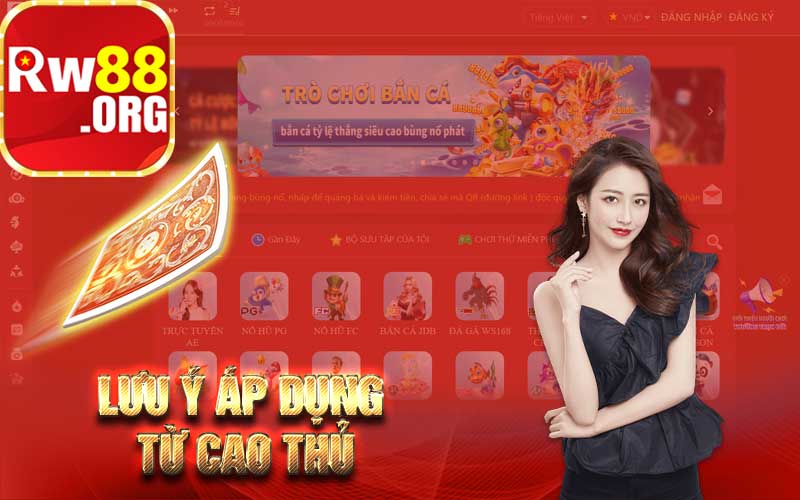 Lưu ý áp dụng từ cao thủ